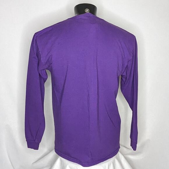 Delta Men's Long Sleeve Graphic T-Shirt - Large - Purple - Picture 3 of 4